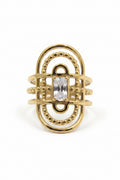 Chicago — Bague Pierre Rectangulaire