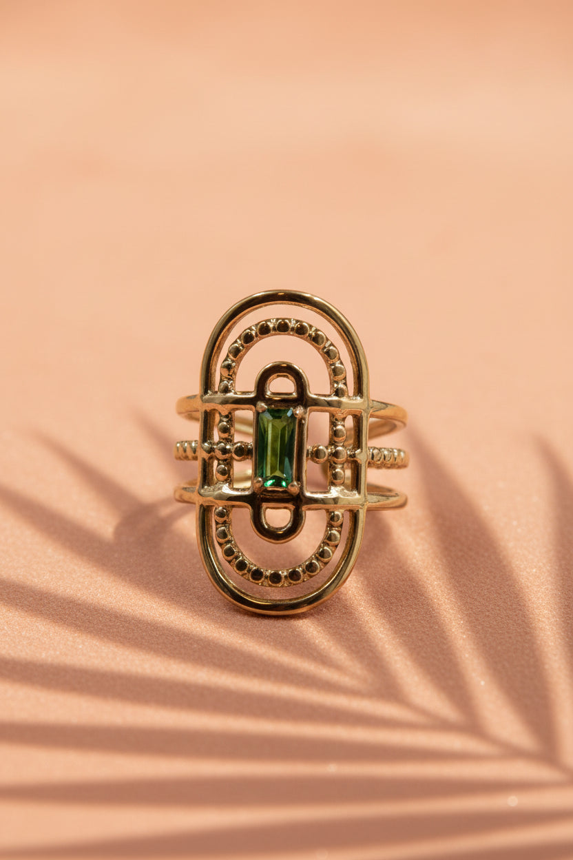 Chicago — Bague Pierre Rectangulaire