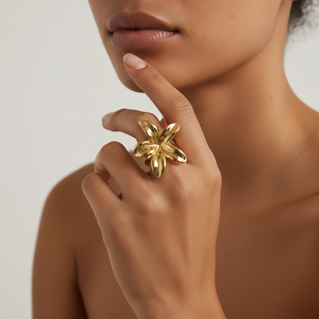Bague Bogotà – Acier Inoxydable Doré