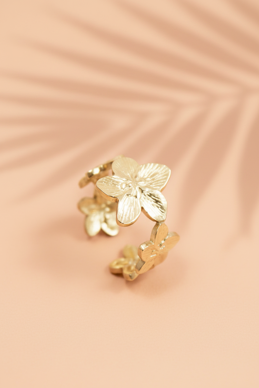 Séville — Bague Florale Ajustable