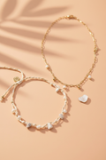 Borneo — Duo Bracelet Chaîne & Lien Tressé Pierres Naturelles