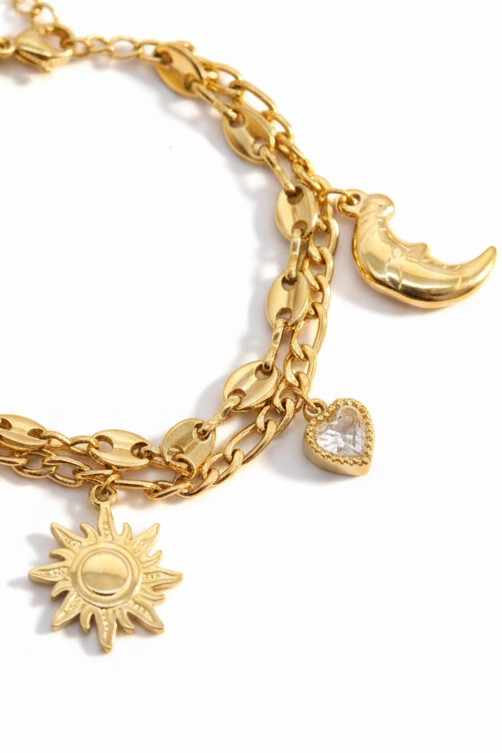 Soller-Bracelet 2 rangs breloque