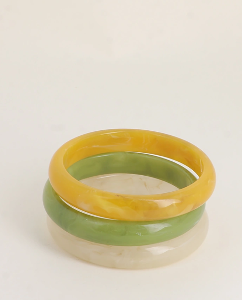 Copacabana - Lot de 3 bracelets résine