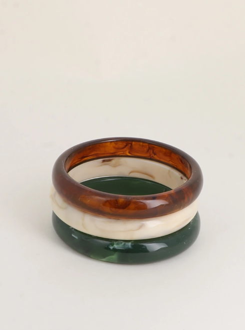 Copacabana - Lot de 3 bracelets résine