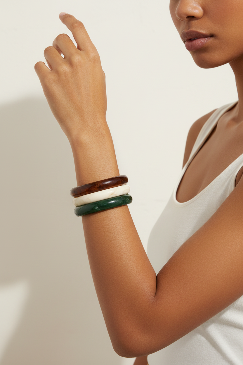 Copacabana - Lot de 3 bracelets résine